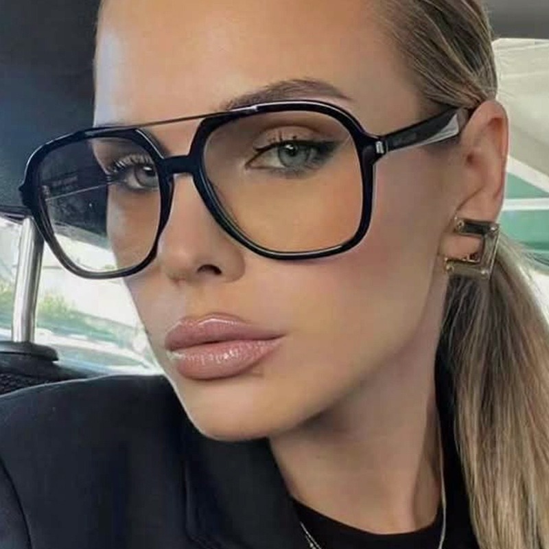 Designer Sunglasses - Neue Piloten-Sonnenbrille mit doppelter Brücke für