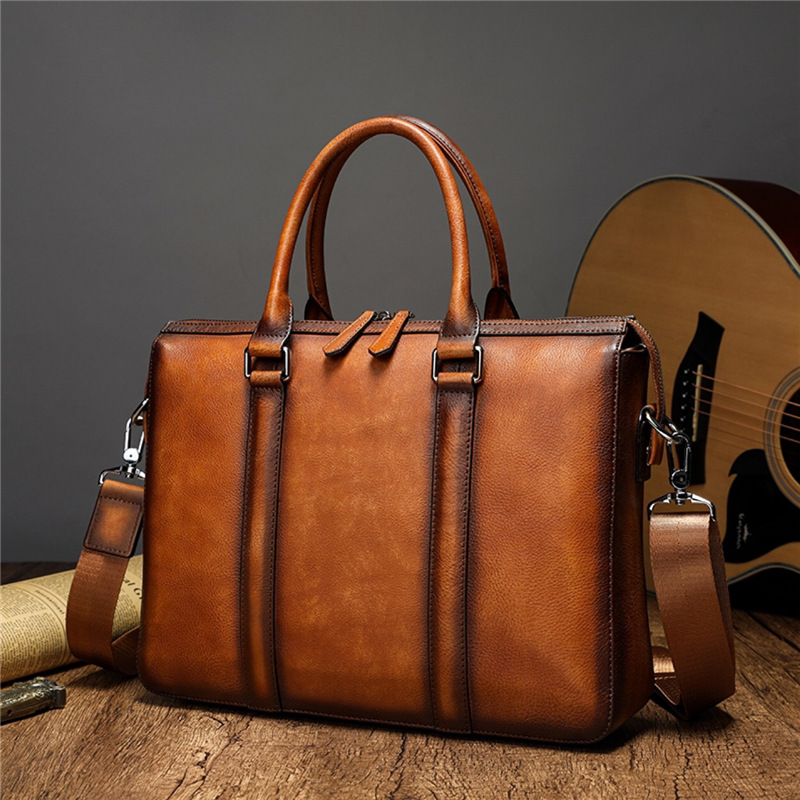 Leather Briefcase - YETTIES Business-Aktentasche aus hochwertigem Leder |