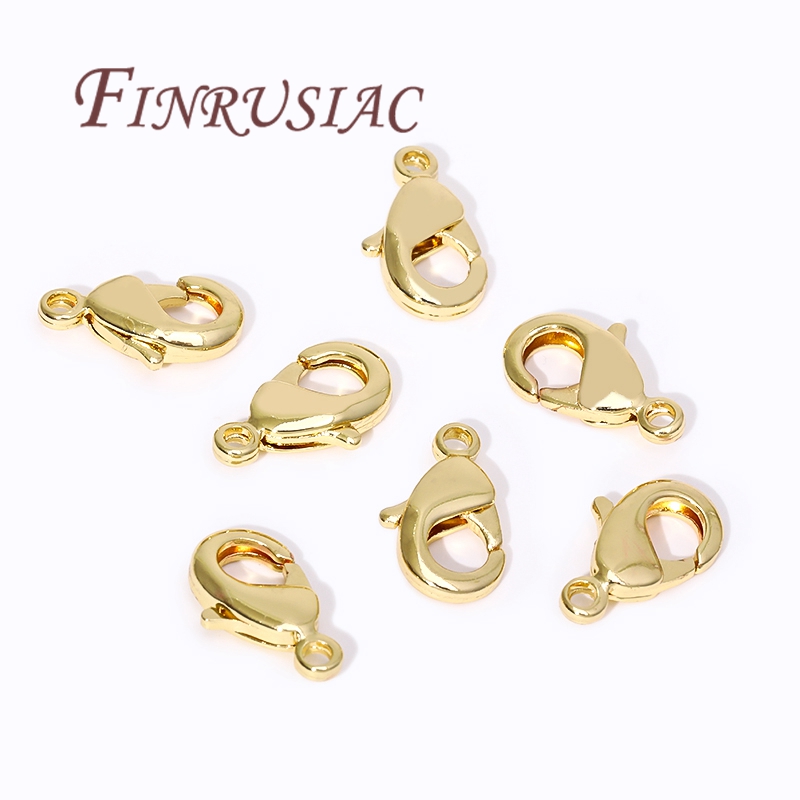 Gold Plated Jewelry - 18K vergoldete Karabinerverschlüsse für Armbänder, Federverschlüsse