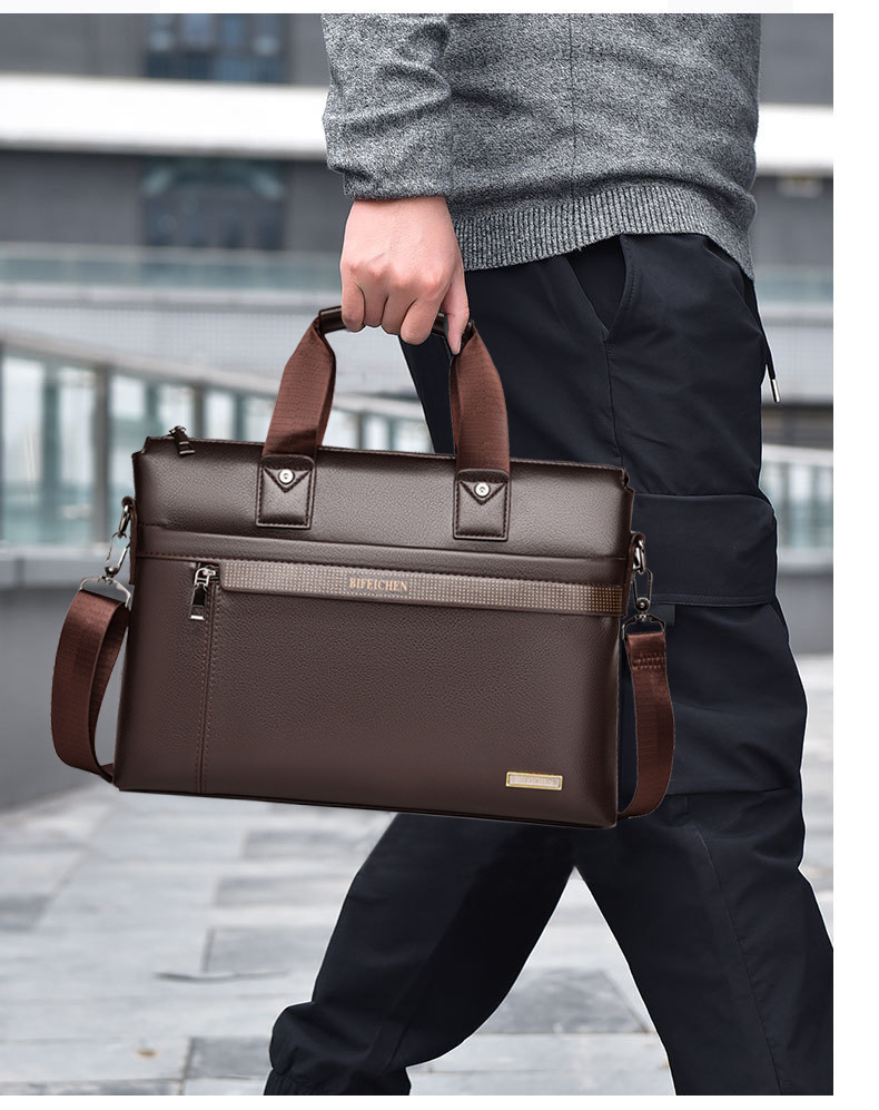Leather Briefcase - 2026 neue Luxus Marke Mann Handtaschen