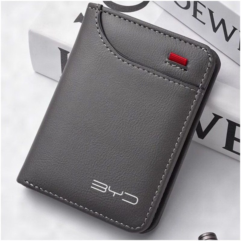 Leather Wallet Men - Herren-Leder-Geldbörse, Dokumentenhalter aus PU-Leder, schlank, für
