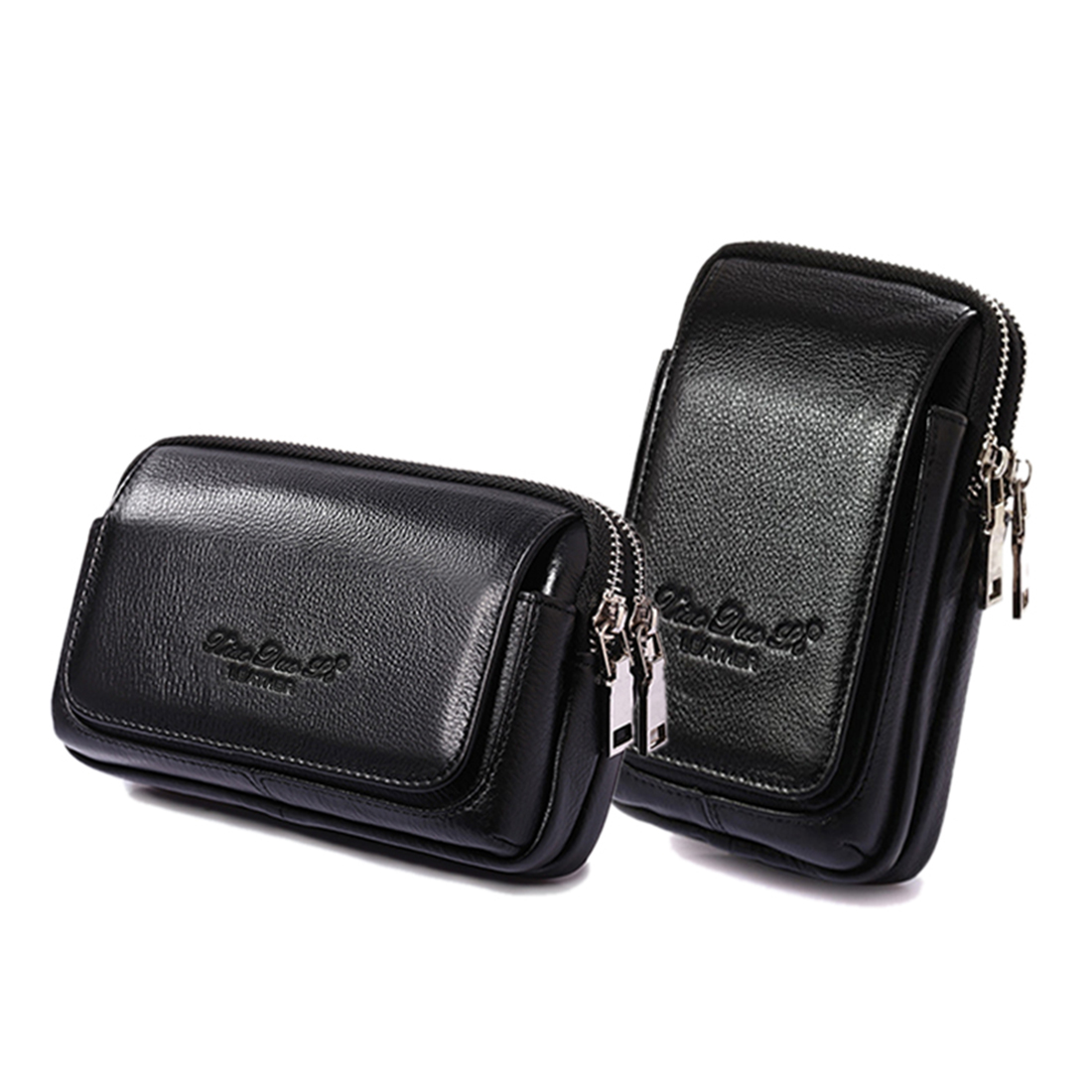 Leather Wallet Men - Männer Echtes Leder Taille Fanny Pack