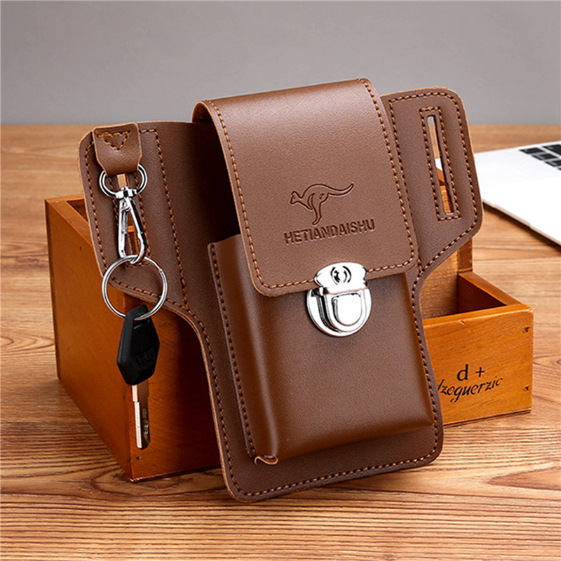 Leather Wallet Men - Telefon Gürtel Tasche Für Männer Taschen