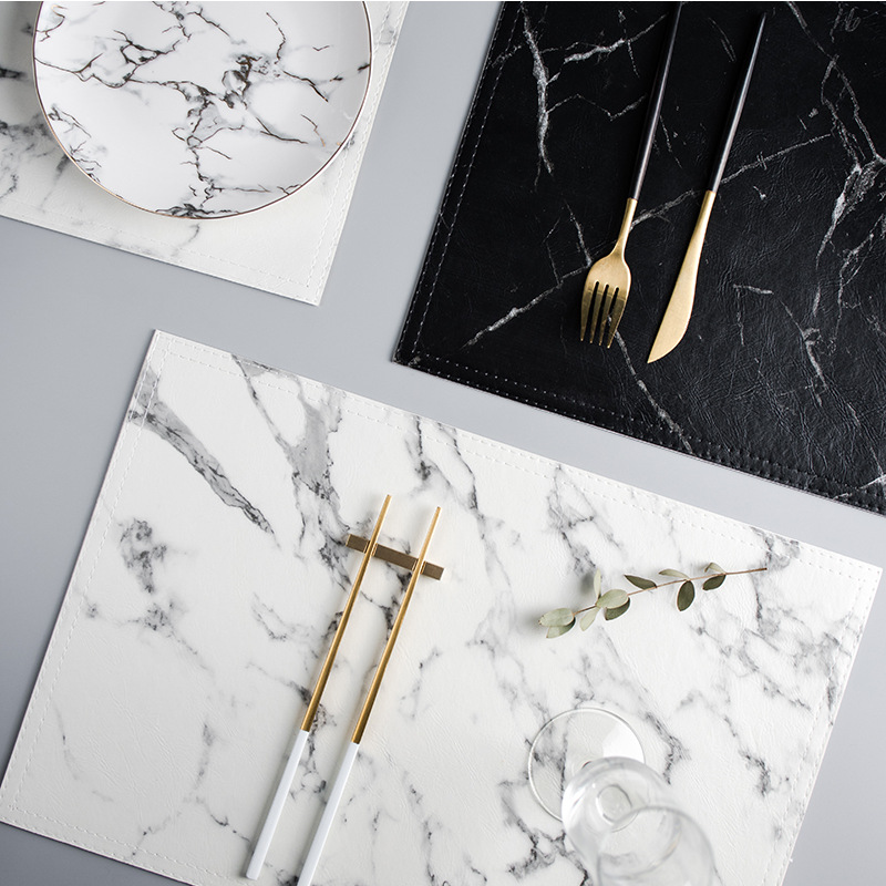 Luxus-PU-Wärmedämmung-Geschirr – Marble Coaster Set Bewertung und Preis