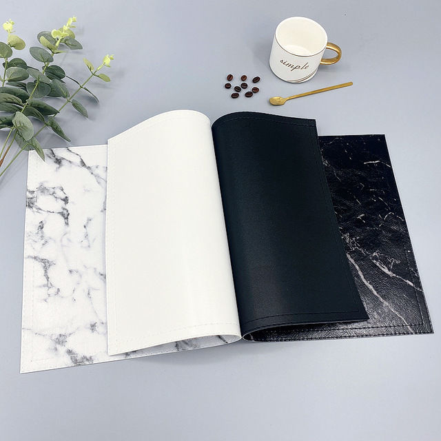 Luxus-PU-Wärmedämmung-Geschirr – Marble Coaster Set Bewertung und Preis