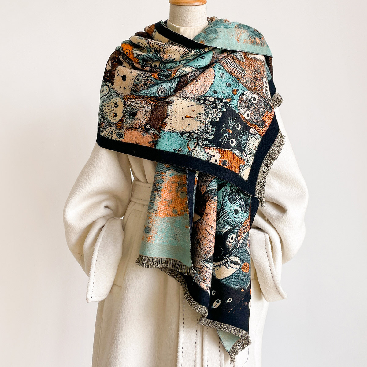 Damen-Schal aus Kaschmir-Imita – Cashmere Scarf Bewertung und Preis