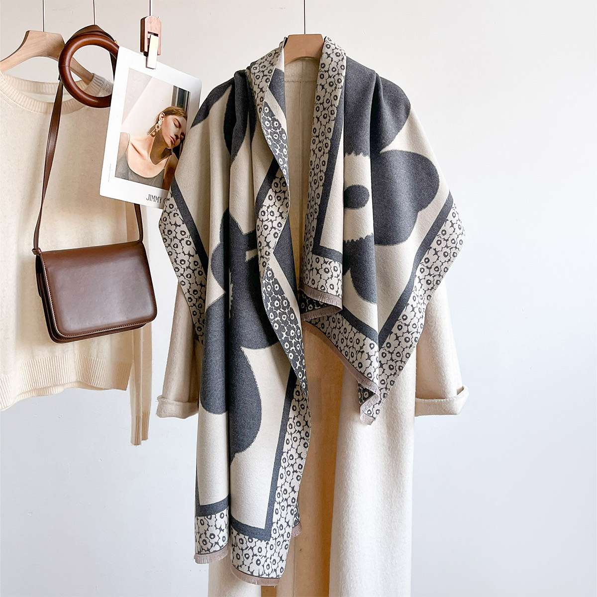 Schal für Damen, großer Blumen – Cashmere Scarf Bewertung und Preis