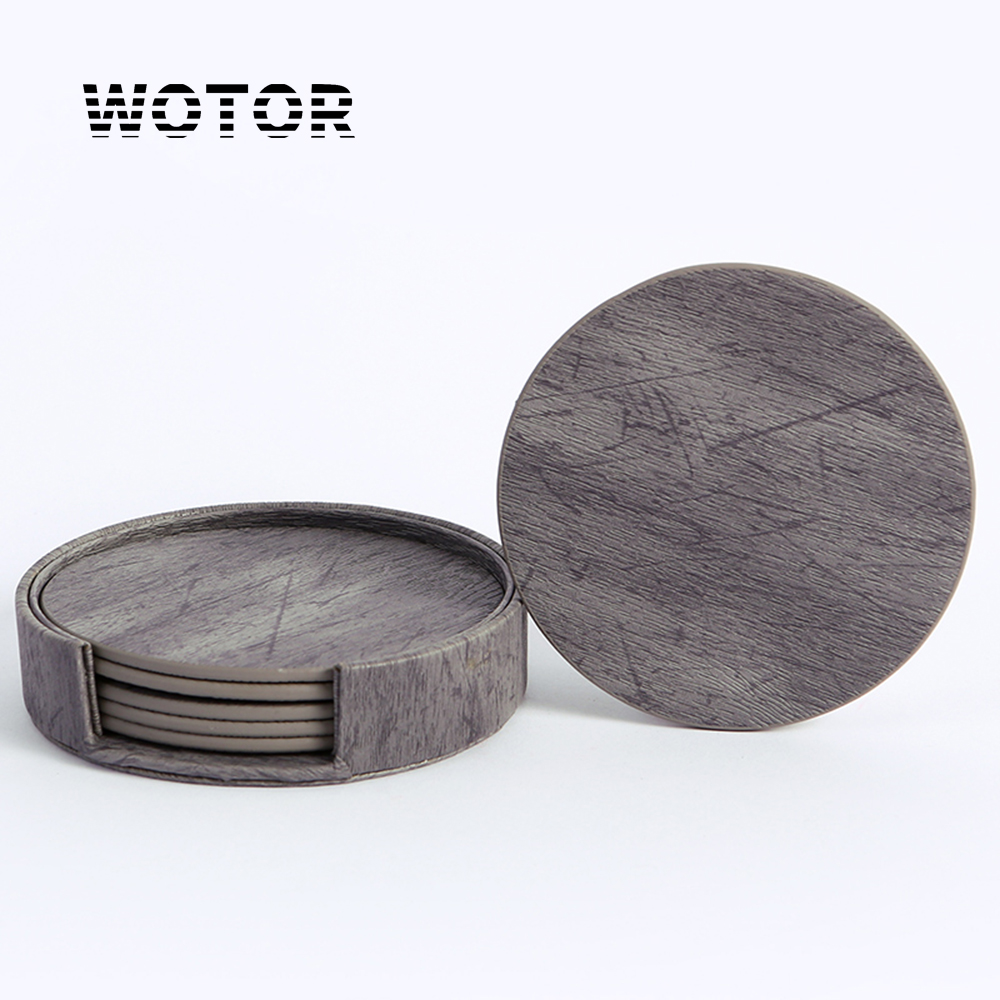 WOTOR 6 Teile/los Kreis Holzma – Marble Coaster Set Bewertung und Preis