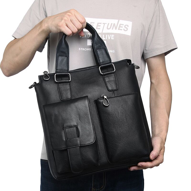 Männer Vertikale Handtasche Mä – Leather Briefcase Bewertung und Preis