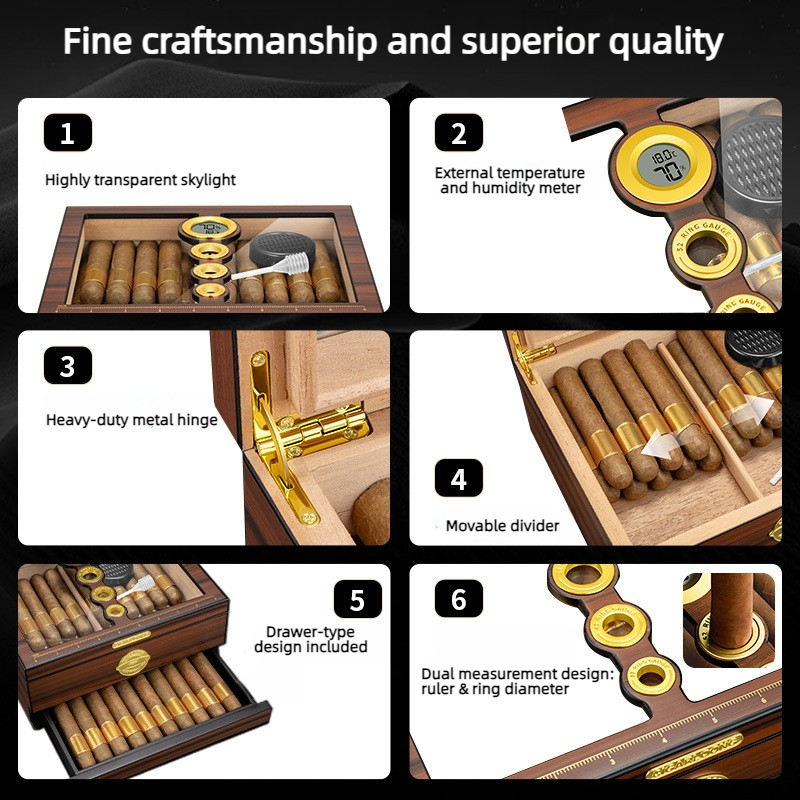 Luxuriöse Zigarren-Humidor-Box – Luxury Gift Set Bewertung und Preis