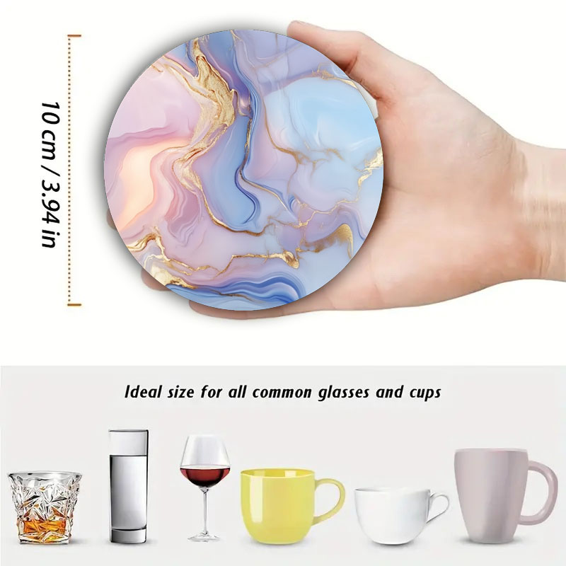 4 Stück Untersetzer mit Marmor – Marble Coaster Set Bewertung und Preis