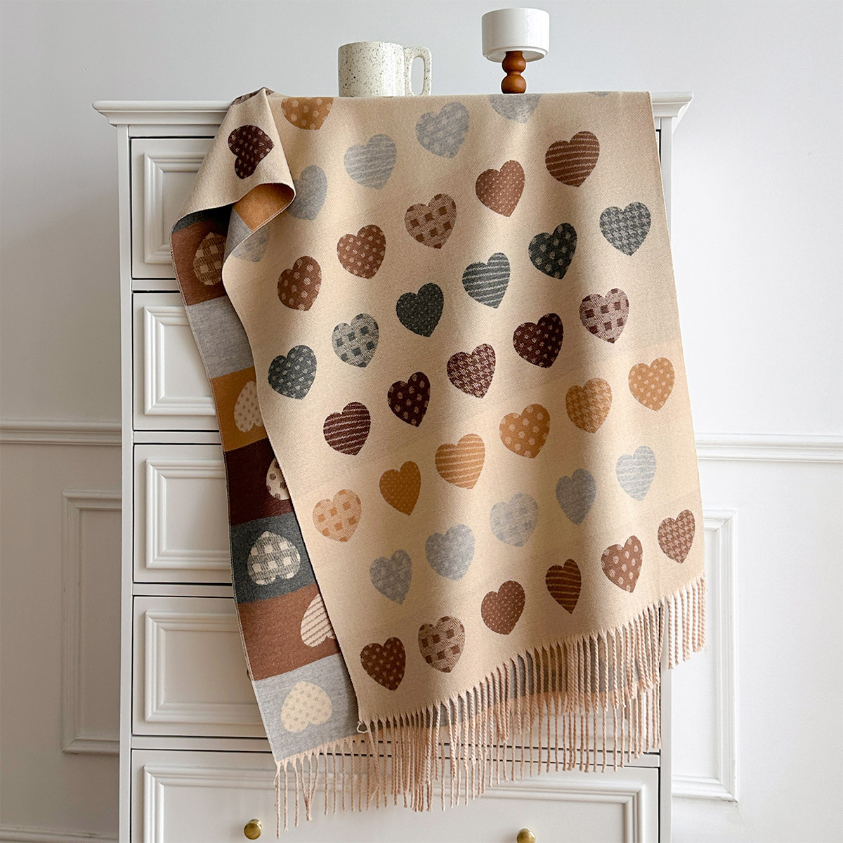 Damen-Schal aus Kaschmir-Imita – Cashmere Scarf Bewertung und Preis