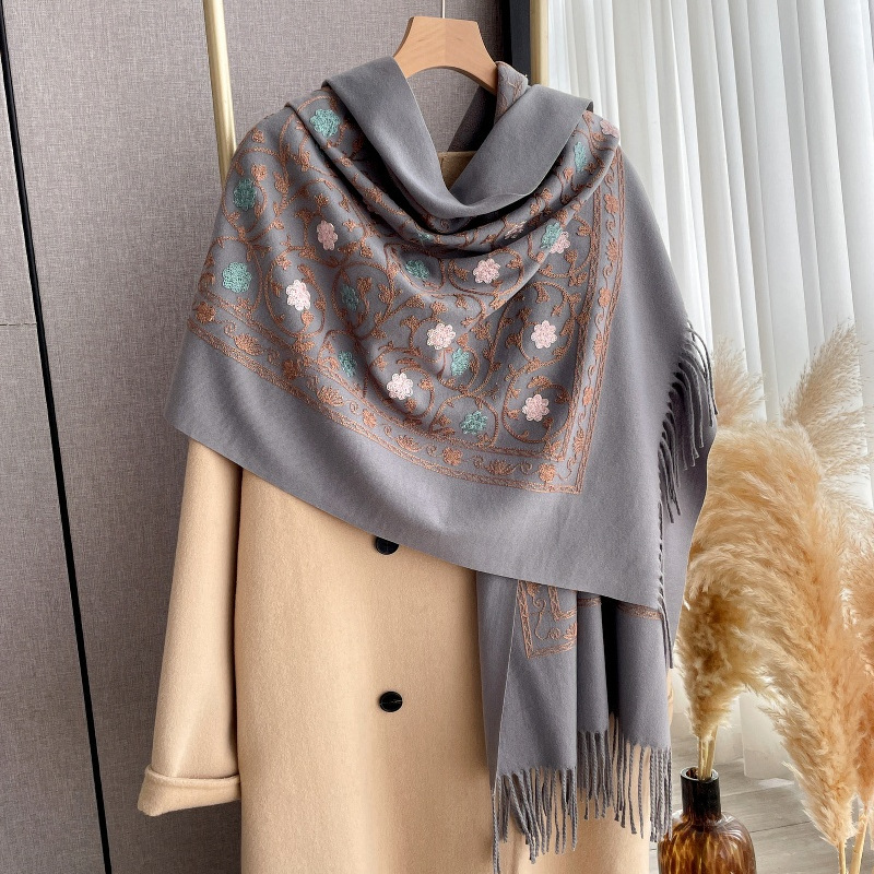 2023 neue Stickerei Kaschmir S – Cashmere Scarf Bewertung und Preis
