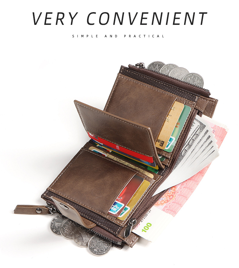 Anti-TheftCross-Border Busines – Leather Wallet Men Bewertung und Preis