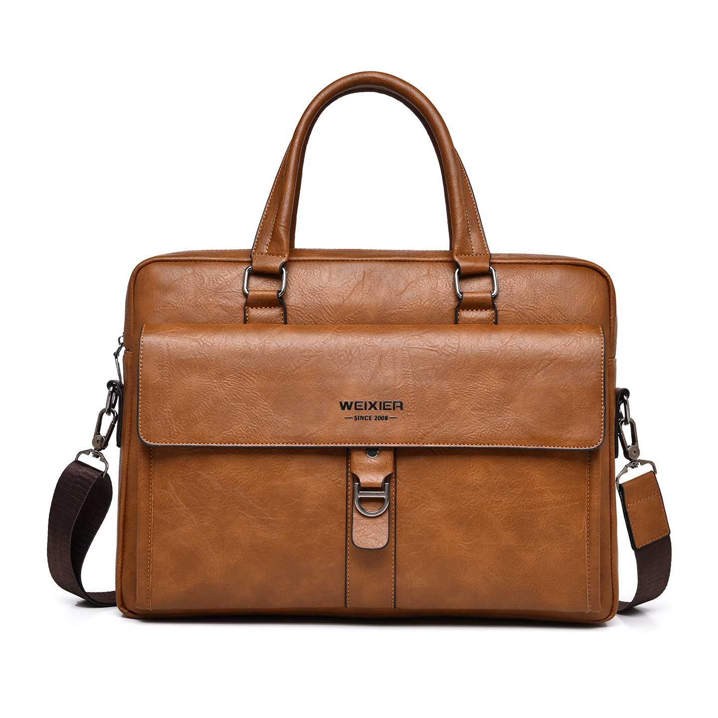 Vintage Dunkelbraune PU-Leder  – Leather Briefcase Bewertung und Preis