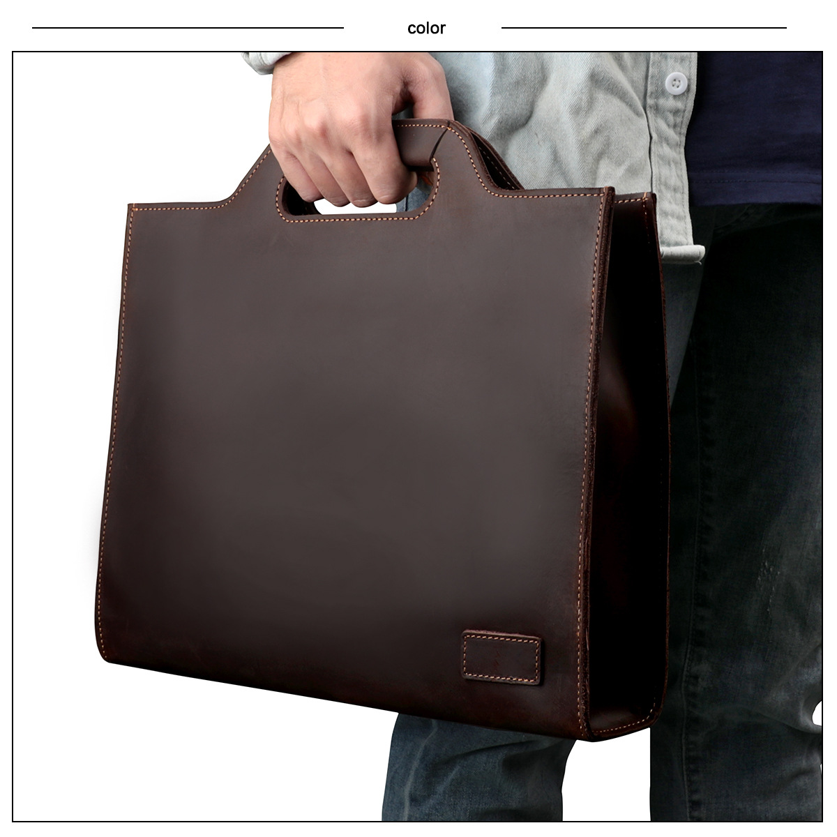 Laptoptasche für Herren, Umhän – Leather Briefcase Bewertung und Preis